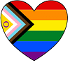Pride Progressive Flag Heart
