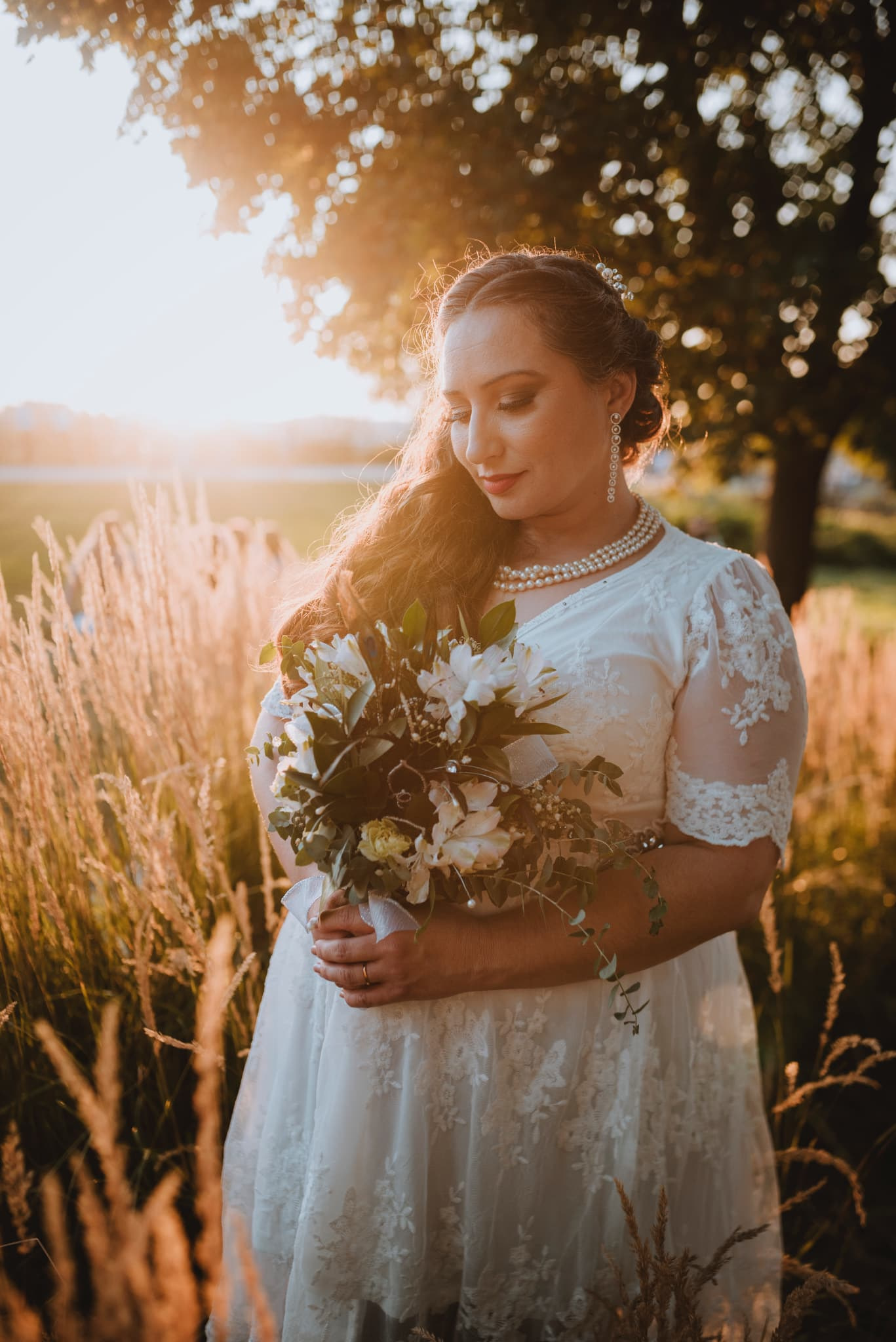 Full Glam Bridal with Bold Red Lip