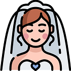 Icon of a beautiful bride