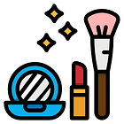 Icon of an assortment of different cosmetics and tools