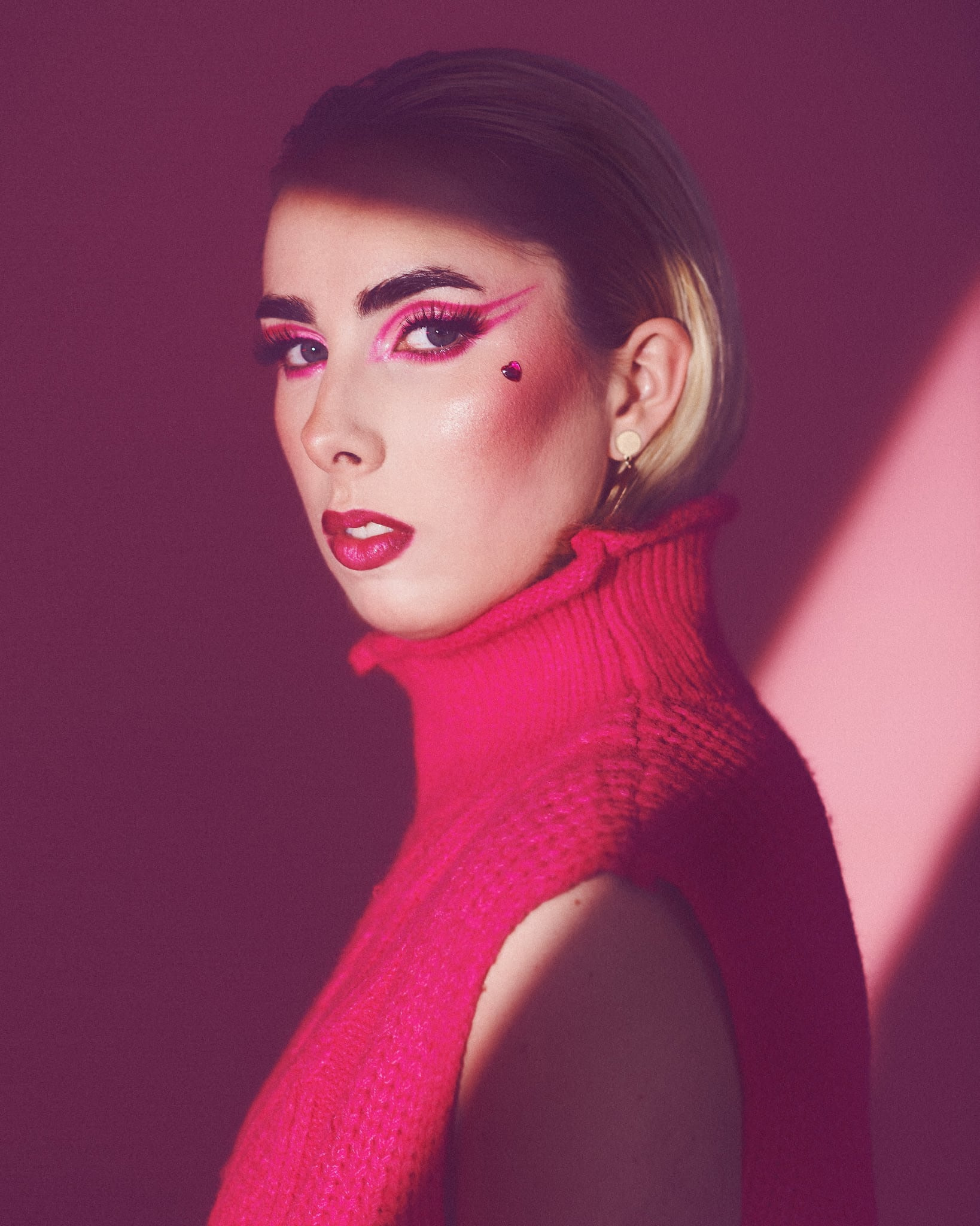 Valentine inspired editorial makeup by Waring Makeup