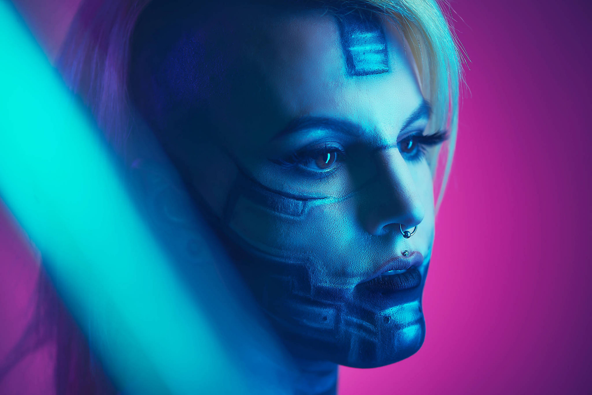Cyberpunk Body Painting