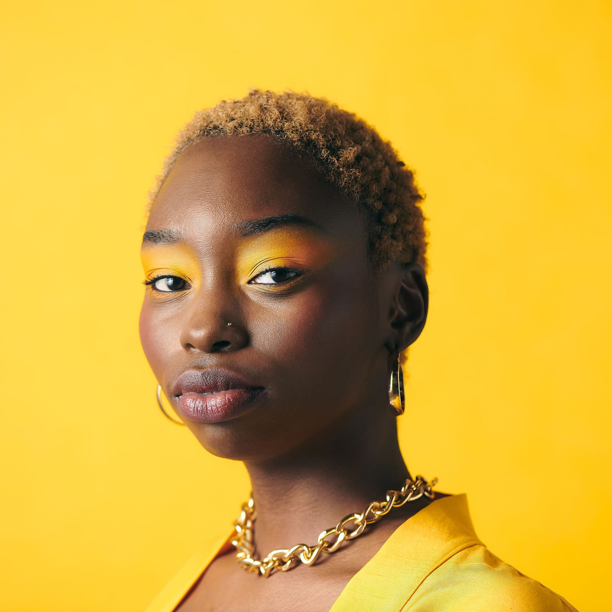 Editorial Yellow Monochromatic Makeup