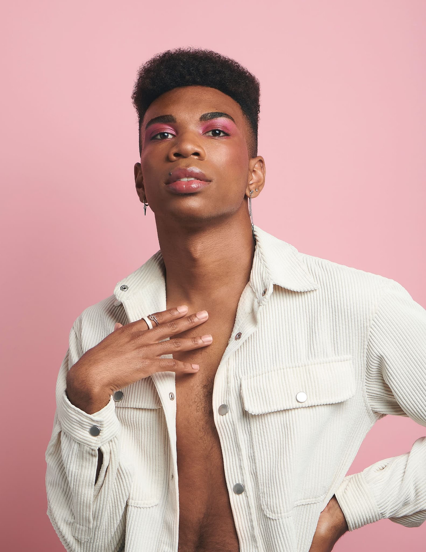 Soft Glam with Rose Accent by Gen Waring Soft Glam with Rose Accent